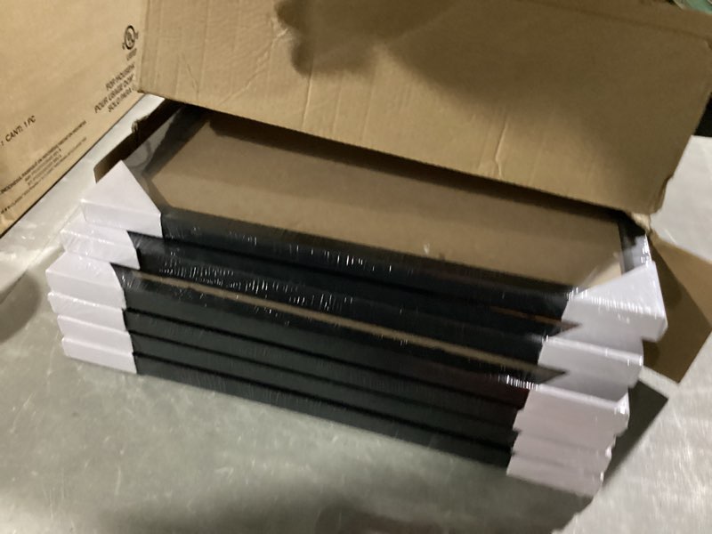Condition photo showing Good Condition for SESEAT 12x18 Picture Frame Black Set of 6, Display Pictures 12x18 Without Mat for Wall Mounting, Wall Gallery Poster Frames Black 12x18