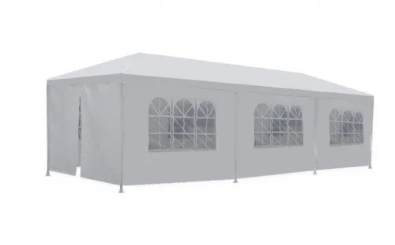 New 10'x30' White Outdoor Gazebo Canopy Wedding Party Tent 8 Removable Walls -8 