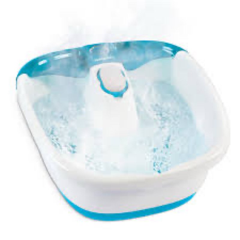 Homedics Bubble Mate Foot Spa, Toe Touch Controlled Foot Bath with Invigorating Bubbles and Splash P