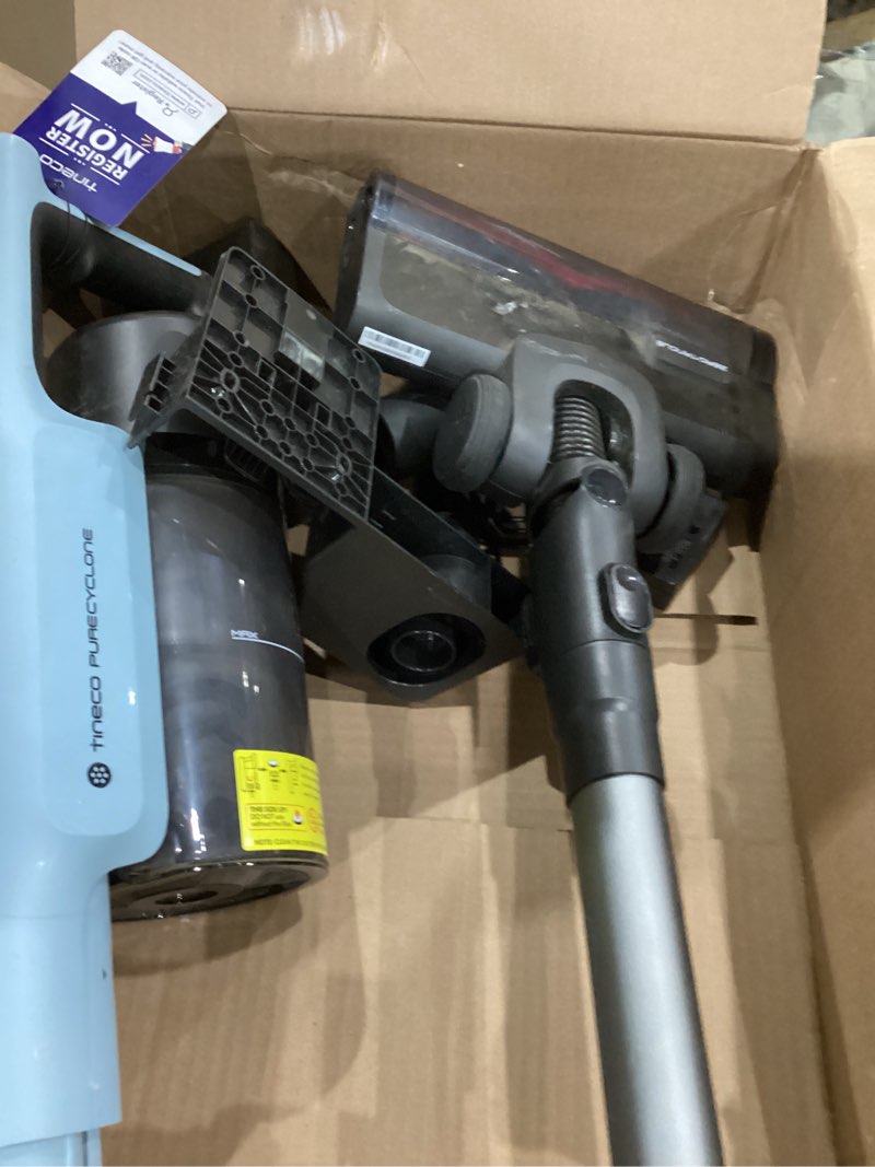 Condition photo showing As Is for tineco go pet cordless vacuum with zerotangle brush, 60 min runtime, 1l dustbin (go303)