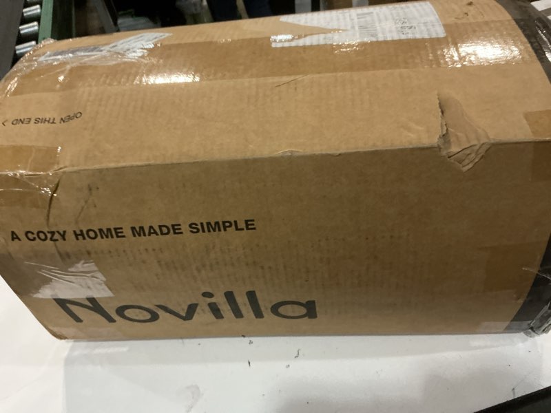 Condition photo showing New/Like New for novilla mattress topper queen size - 2 inch cooling memory foam mattress topper, slow-rebound pressure relief, soft comfort blue queen 2 inch