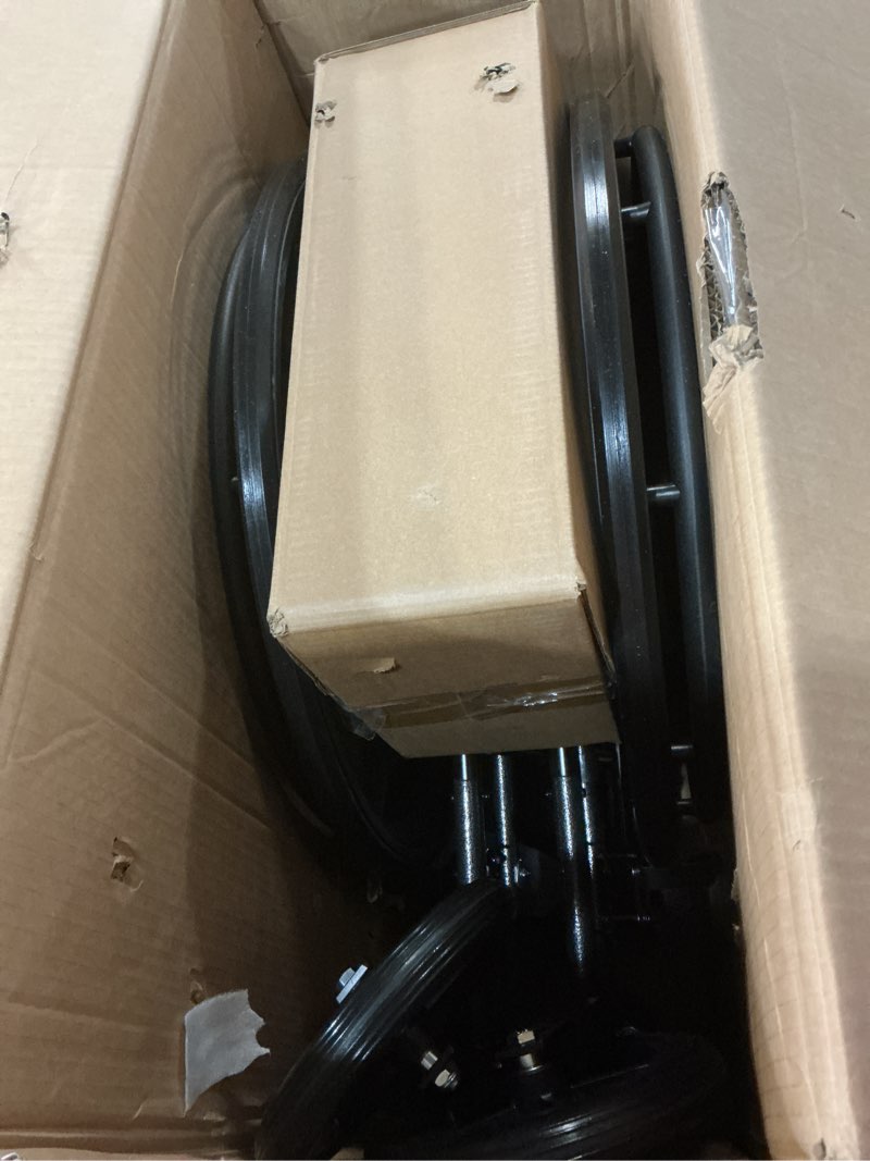 Condition photo showing Good Condition for Medline Lightweight Wheelchair for Adults With Swing-Back, Desk-Length Arms, Elevating Leg Rests; 18W" x 16"D Seat 18" Seat Width