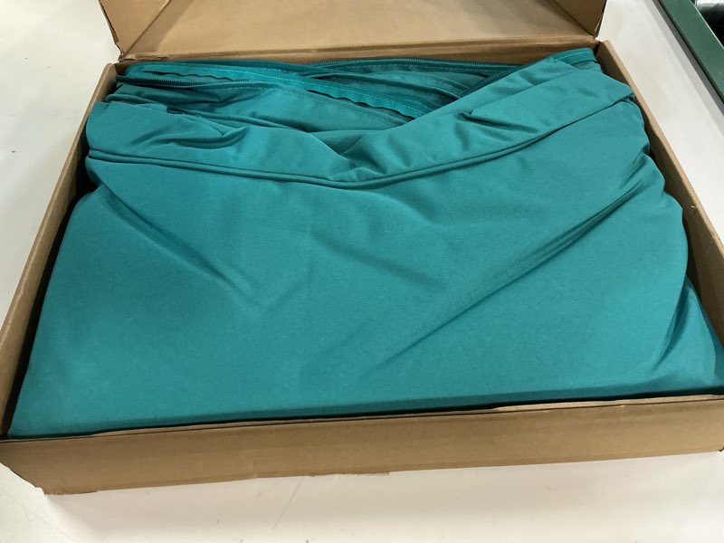 Condition photo showing Good Condition for Outdoor Daybed Cushion Cover, 66" Replacement Round Bed Cushion Cover,Outdoor Waterproof and Fade-Resistant Sun Bed Out Door Cushions Cover - Patio Round Daybed Cushions Cover, Covers ONLY Peacock Blue 66 inches