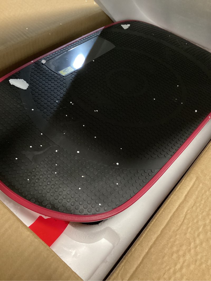 Condition photo showing Good Condition for merach vibration plate exercise machine, whole body workout equipment for women, bluetooth and silicone pedal, vibration plate with auto mode, vibrate fitness platform for home black