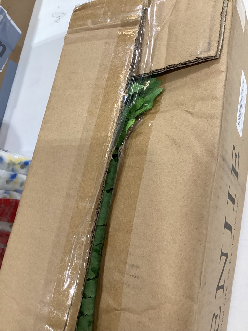 Condition photo showing Good Condition for senjie artificial boston fern 2 set large 55 branches fake ferns for outdoors 35inch faux plant for home living room office decor 35" 2pcs
