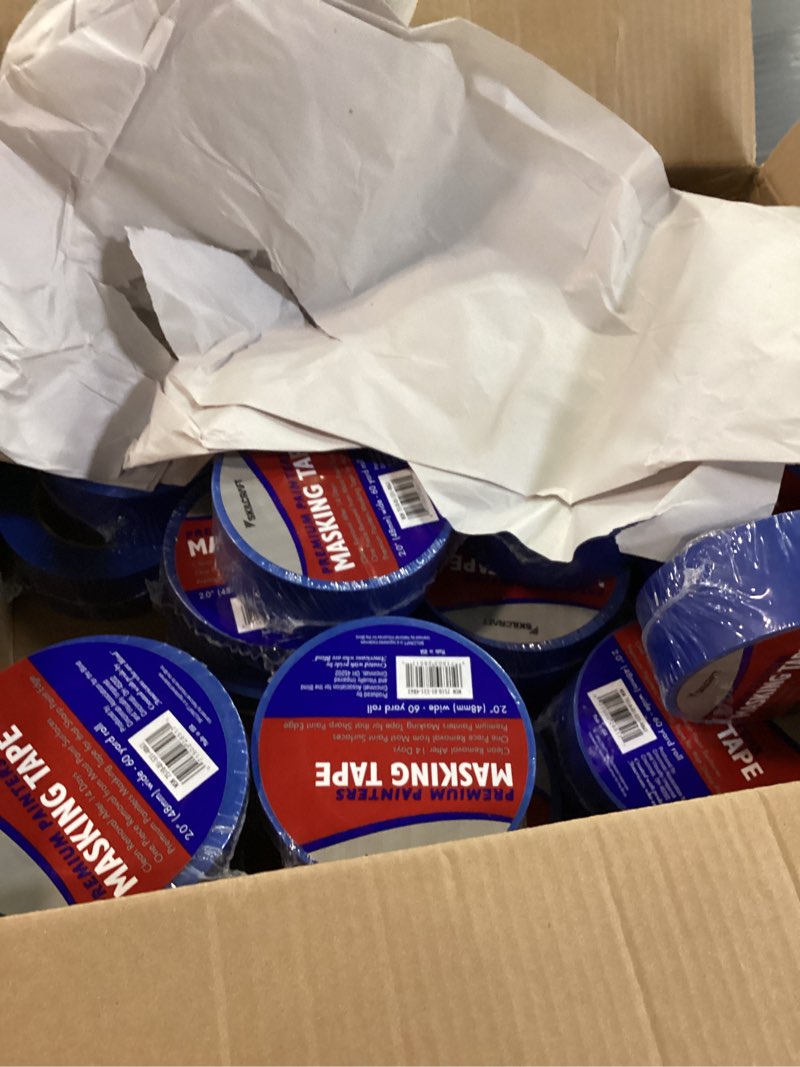 Condition photo showing New/Like New for skilcraft 7510-01-531-4863 painters tape roll, 60 yards x 2 x 5.7 mil thick, blue (pack of 24)