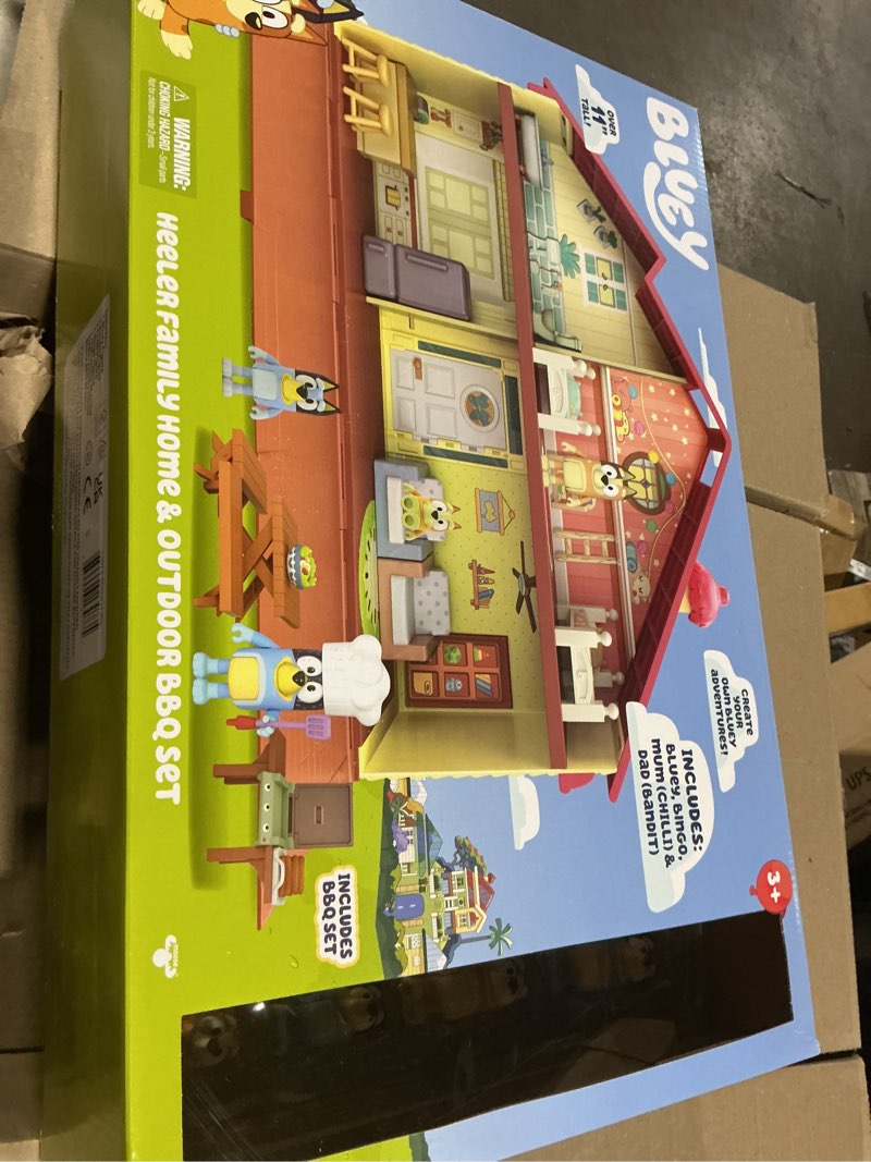 Condition photo showing Good Condition for bluey toy house playset, mega bundle family home & bbq playhouse toys,, bingo, bandit, chilli, house playset for toddlers 3-5, amazon exclusive 2 - mega bundle home