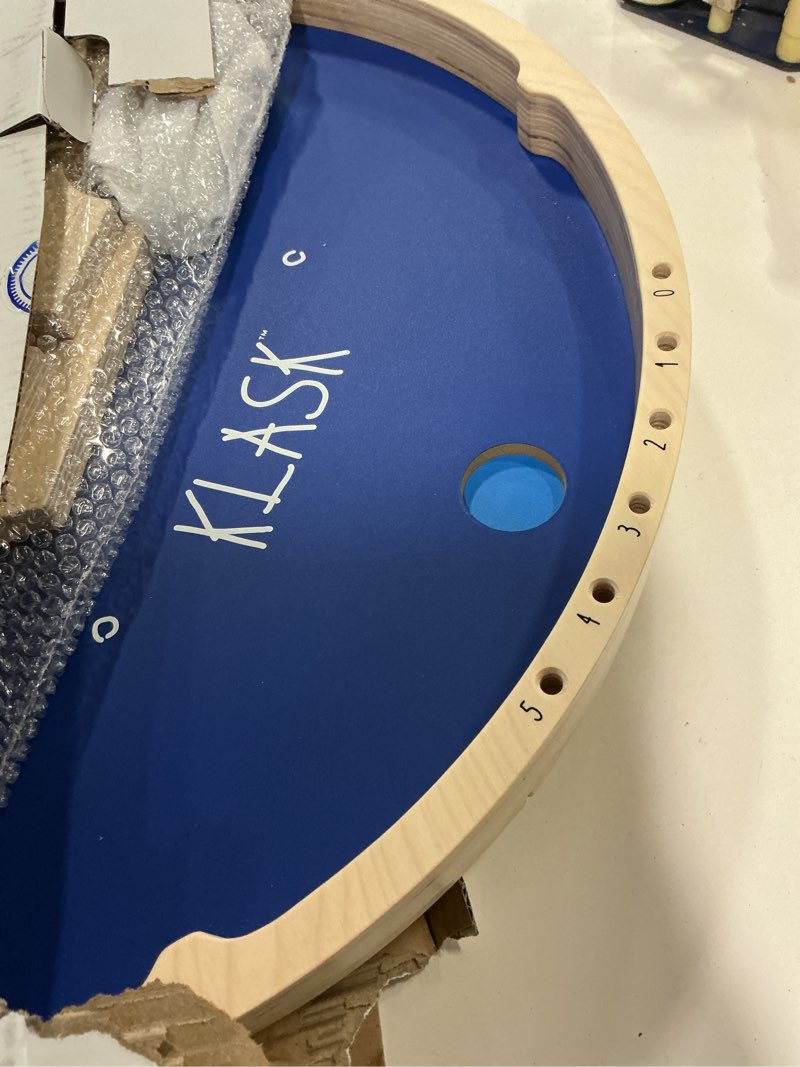 Condition photo showing Good Condition for klask: the magnetic award-winning party game of skill - for kids and adults of all ages that’s half foosball, half air hockey 4 player