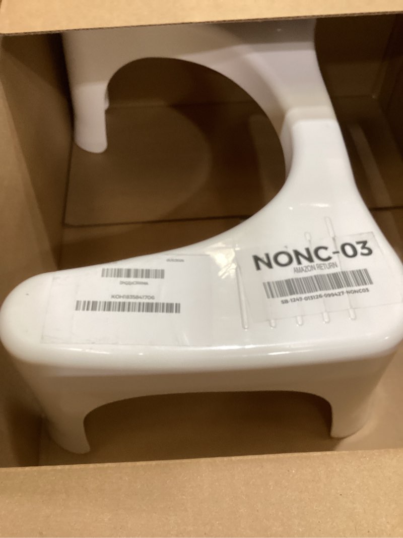 Condition photo showing Good Condition for Squatty Potty Simple Curve Bathroom Toilet Stool 7" White