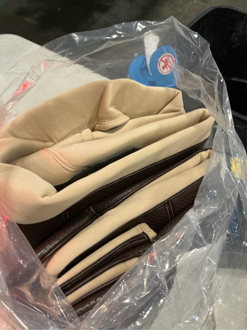 Condition photo showing Good Condition for dulepax rv seat covers for captains chairs, 2 pack motorhome seat protectors with armrest covers, breathable pu leather seat chair cover for class a camper van trailer pack of 2 dark brown