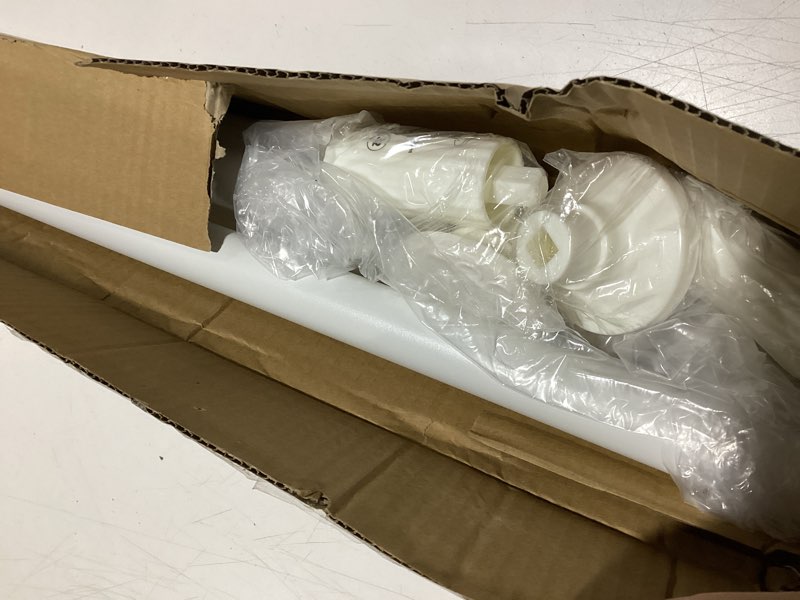 Condition photo showing Good Condition for White Tension Curtain Rod 51-165In, Long Adjustable Tension Rods No Drilling for Window or Bathroom, Outdoor Curtain Rods for Patio, Easy to Install, Never Rust, Rod Diameter 1.26 Inches-White White 51''-165''