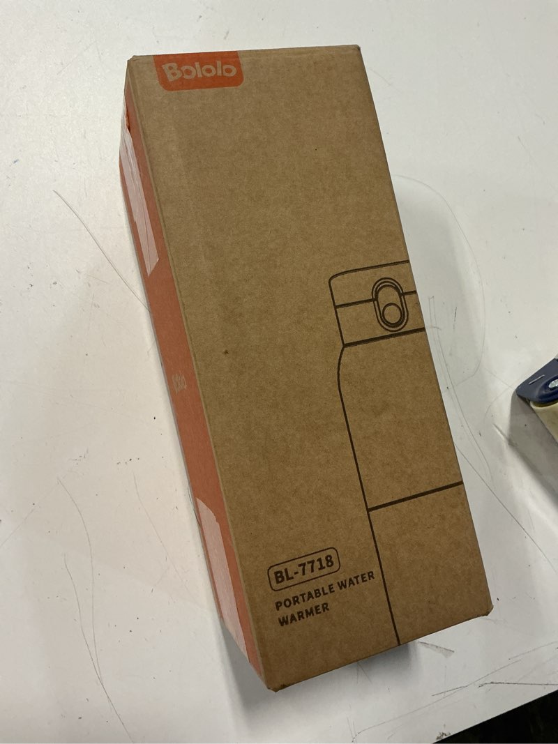 Condition photo showing New/Like New for bololo portable bottle warmer for travel, super fast charging, instant breastmilk, formula, water, milk warmer with 10 ounces big capacity, baby flask for vehicle,car,airplane journey
