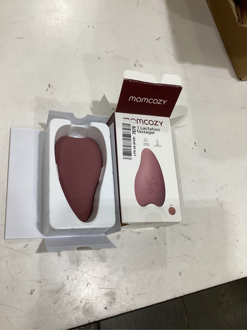 Condition photo showing New/Like New for momcozy a1pro lactation massager, deep vibration & rapid heating for clog relief & efficient pumping, breastfeeding essentials with memory function & fast charging, for postpartum mom regular-a1pro-1 red