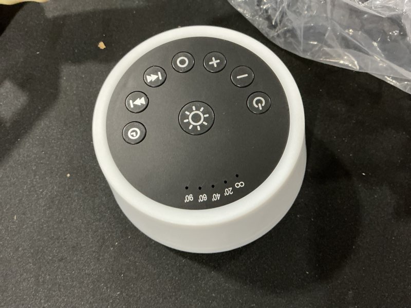 Condition photo showing item condition for (Similar to stock photo) Brown Noise Sound Machine with 30 Soothing Sounds 12 Colors Night Light White Noise Machine for Adults Baby Kids Sleep Machines Memory Function 36 Volume Levels 5 Timers for Home Office Travel
