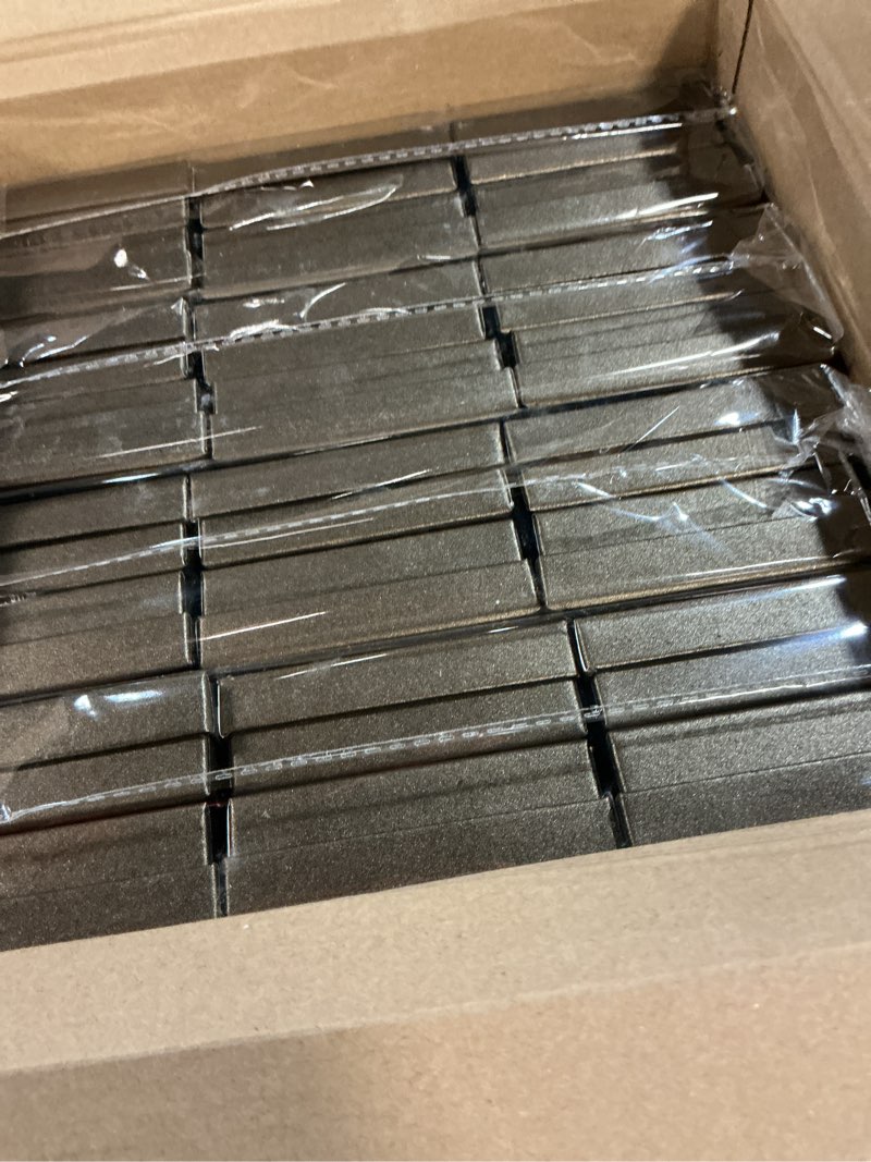 Condition photo showing New/Like New for tenceur 100 pcs jewelry gift boxes bulk kraft jewelry cardboard box for necklace earring bracelet storage package 3.2 x 2 x 1.2 in dark brown