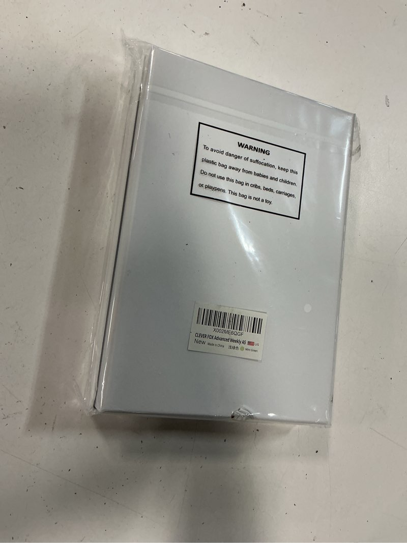 Condition photo showing New/Like New for Clever Fox Advanced Weekly Planner – Undated Weekly & Monthly Life Goal Planner for Daily Productivity, Time Management and Hit Your Goals – Day Organizer Journal – Hardcover A5, Mint Green Mint Green A5 (5.8'' x 8.3'')