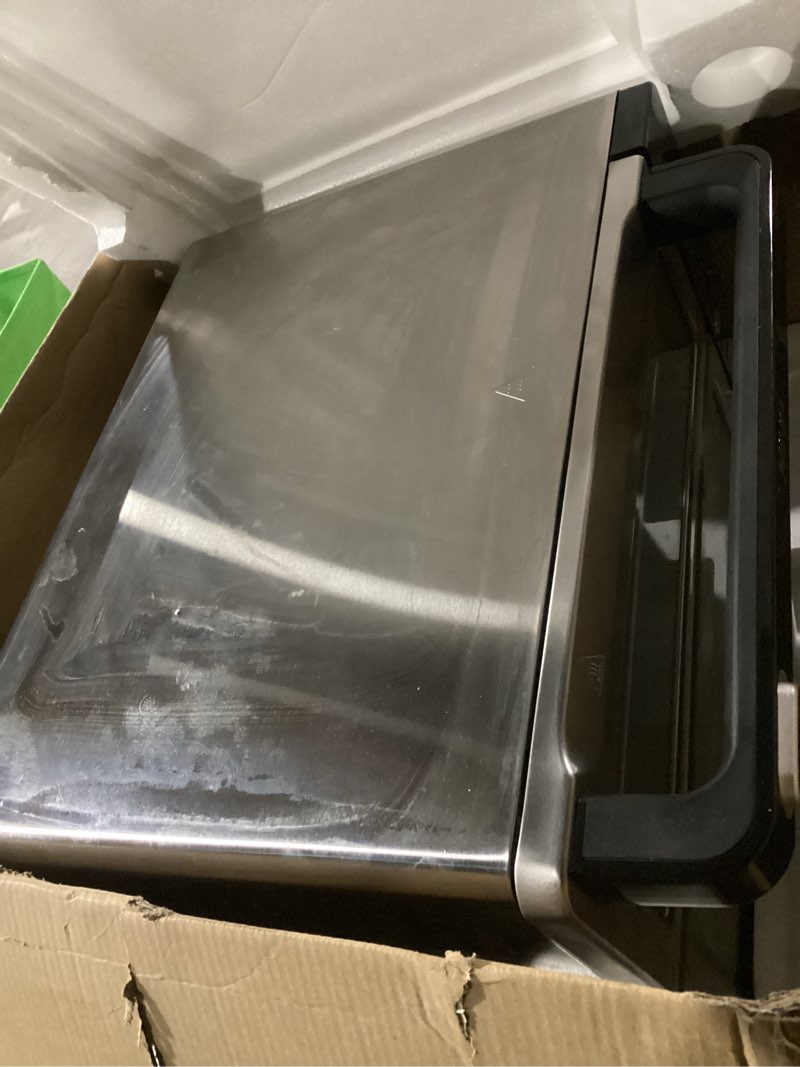 Condition photo showing As Is for similar to) ninja double oven pro smart xl countertop oven & air fryer | 30.2 qt capacity |12-in-1 versatility with smart finish & dualzone tech to cook 2 meals at once | fit up to 4.5lb chicken | silver | dct821oo