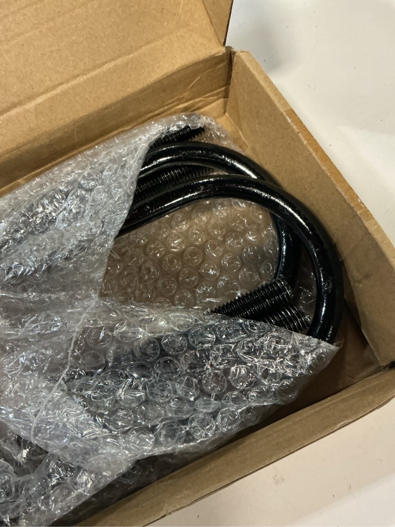 Condition photo showing Good Condition for 4 set/20 pcs round u bolts kits zinc plated 3 inch wide, 1/2'' x 3'' x 8'' u bolt with washers nuts for replacement parts and accessories for sailboat trailer, black