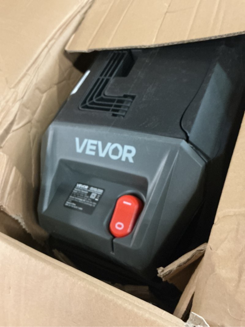 Condition photo showing As Is for vevor commercial shop vac, 11 gallon wet dry shop vacuum, 5.5 peak hp portable with one-button self-cleaning, 1350w input, 1.25in x 7ft hose, 20ft cord, industrial-grade for jobsite, workshop 11 gal+5.5 peak hp+wet/dry