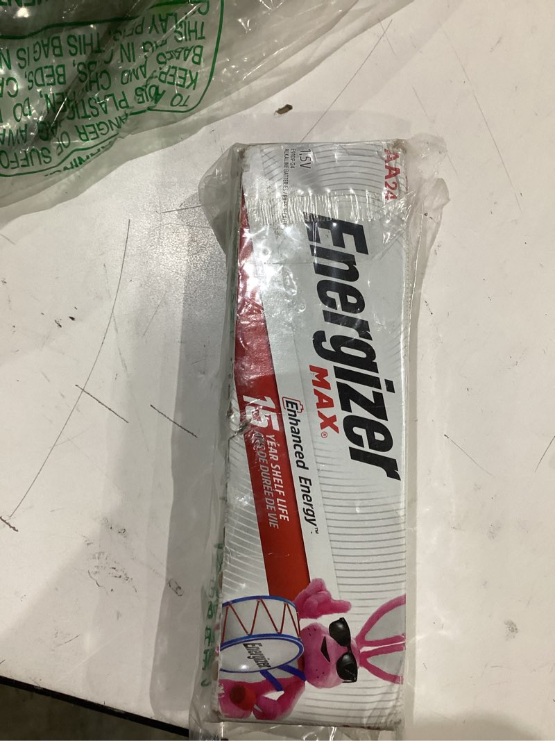 Condition photo showing New/Like New for energizer aa batteries, max double a battery alkaline, 24 count