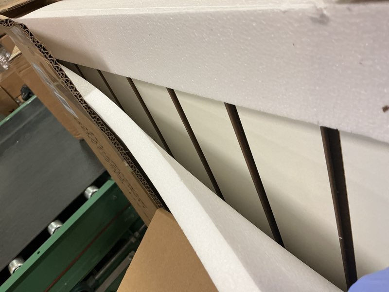 Condition photo showing Good Condition for SSWBasics 4ft x 2ft Horizontal White Slatwall Panels Easy Organizer (24"H x 48"L) - Pack of 2 - Stre