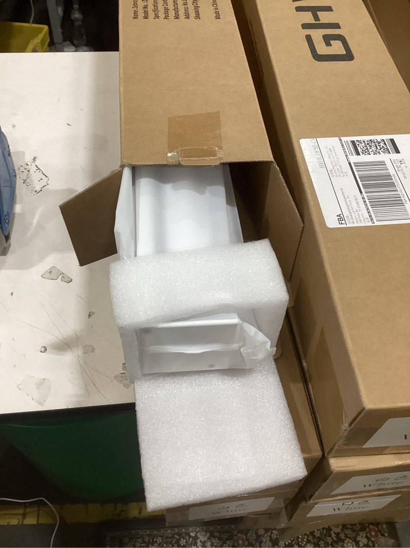 Condition photo showing New/Like New for ghv cordless zebra blinds for windows free-stop shades light filtering dual layer light control for day and night (white, 35 in (w) x 64 in (h)) white 35 in (w) x 64 in (h)
