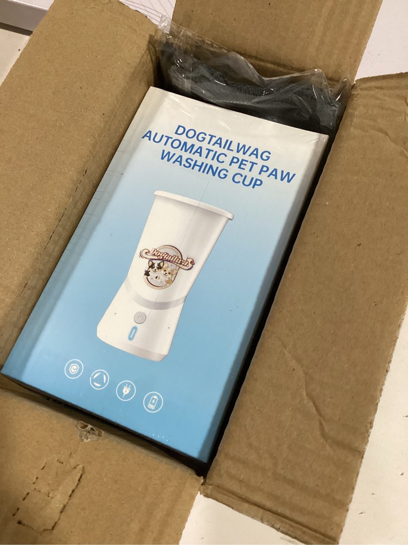 Condition photo showing New/Like New for Automatic Dog Paw Washer – Efficient 10s Cleaning, Rechargeable Paw Cleaner, Portable Washing Machine with Detachable Silicone Brush