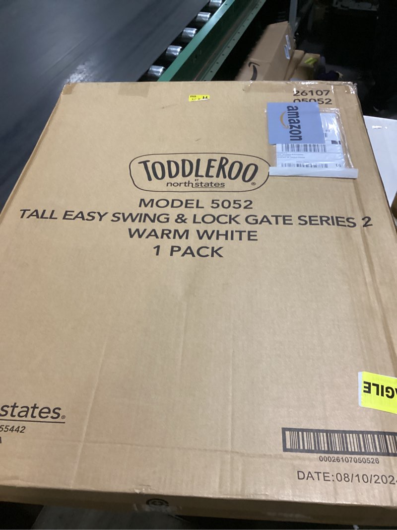 Condition photo showing Good Condition for toddleroo by northstates tall easy swinging baby gate