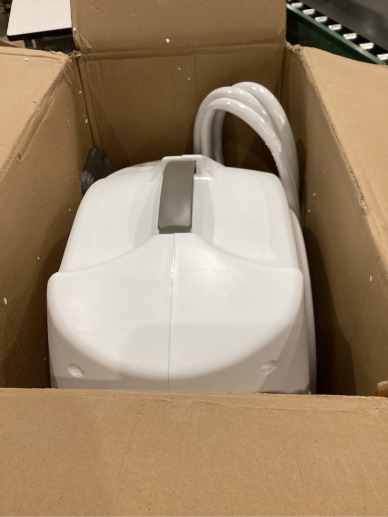 Condition photo showing Good Condition for retractable garden hose reel, 5/8 in 100+6 ft, heavy duty wall mounted water hose reel, spring power automatic rewind, any length lock, 180° swivel bracket, 10 pattern spray nozzle 5/8" 100ft