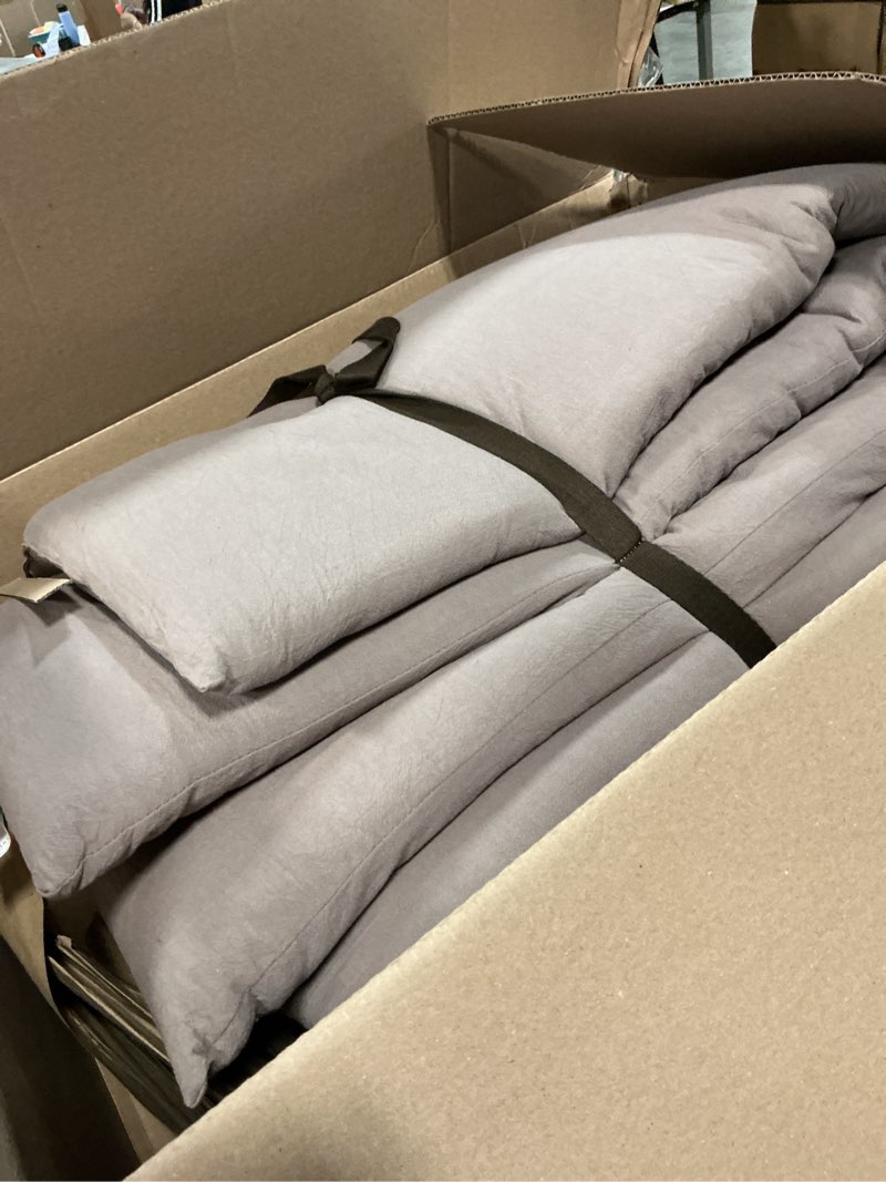 Condition photo showing Good Condition for zonli japanese floor futon mattress queen size 80"x 60", 100% cotton cover 2.5'' thicken tatami mattress, foldable sleeping pad, portable dormitory tatami mat(grey) grey queen(80"l x 60"w x 2.5"th)