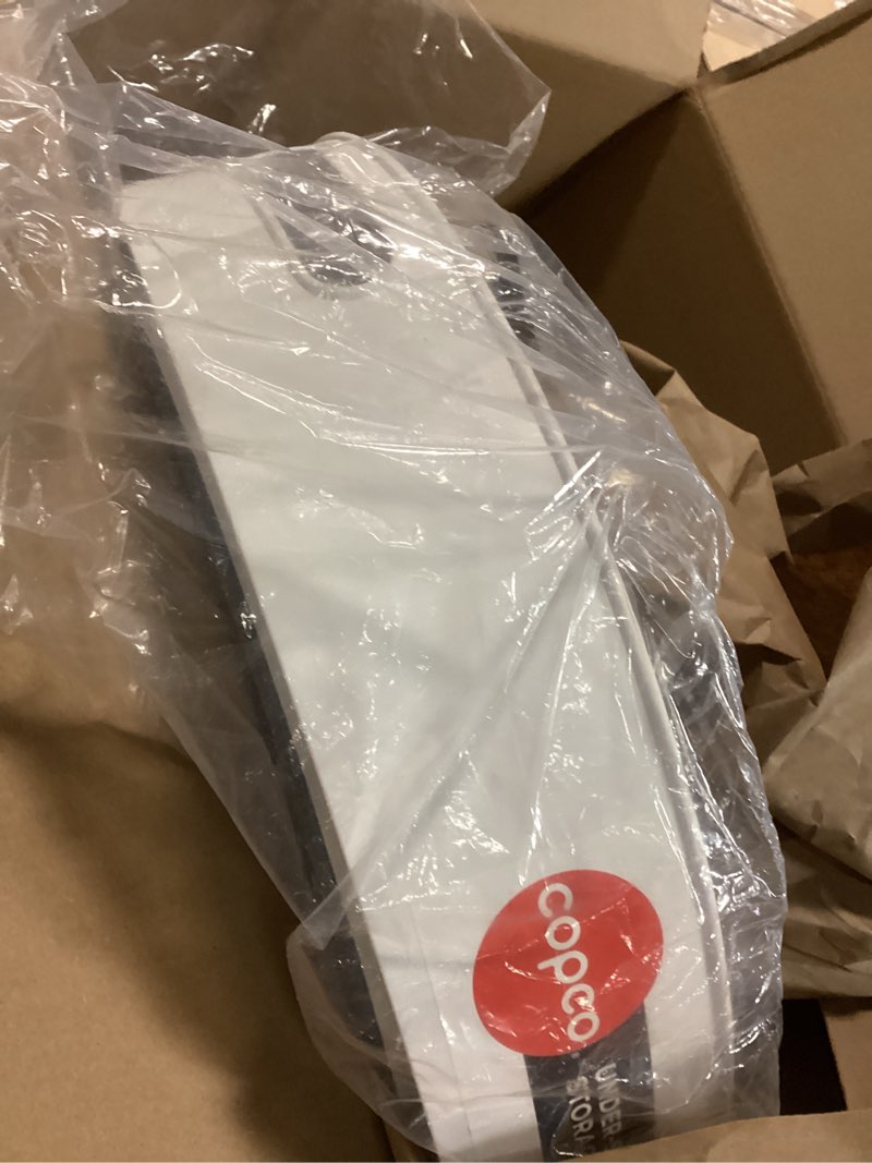 Condition photo showing Good Condition for Copco Under-Sink Pantry and Cabinet Organizer, 18-Inch, Revolving Storage Solution, White and Gray