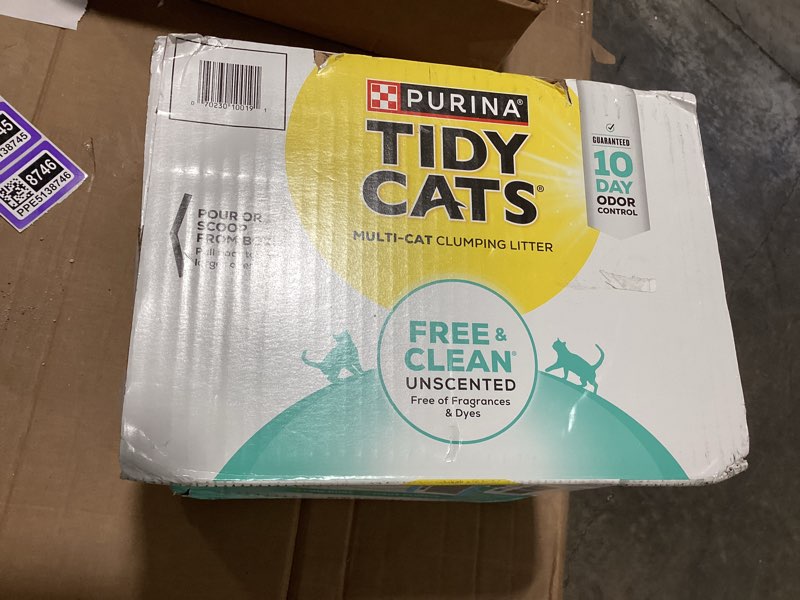 Condition photo showing Good Condition for purina tidy cats free and clean unscented cat litter - 38 lb. box