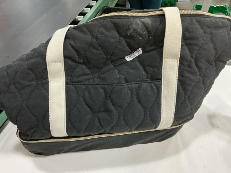 Condition photo showing As Is for weekender bags for women, travel duffel overnight carry on weekend bag with shoes compartment & toiletry bag,black large zz-black-5167