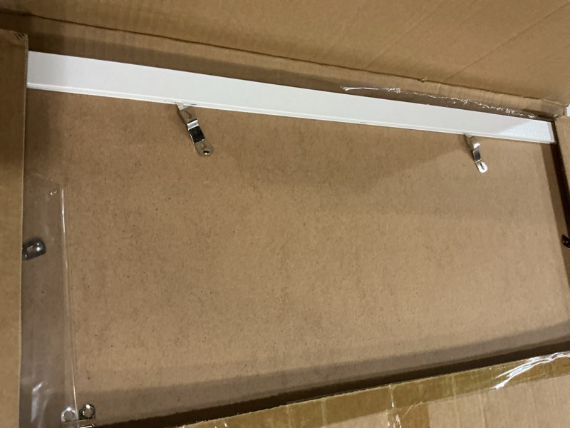 Condition photo showing New/Like New for 19x25 picture frame with 16x22 mat, display photo 16x22 with mat or 19 x 25 without mat, wall hanging large 19 by 25 poster frame with plexiglass, white white 19x25 inch
