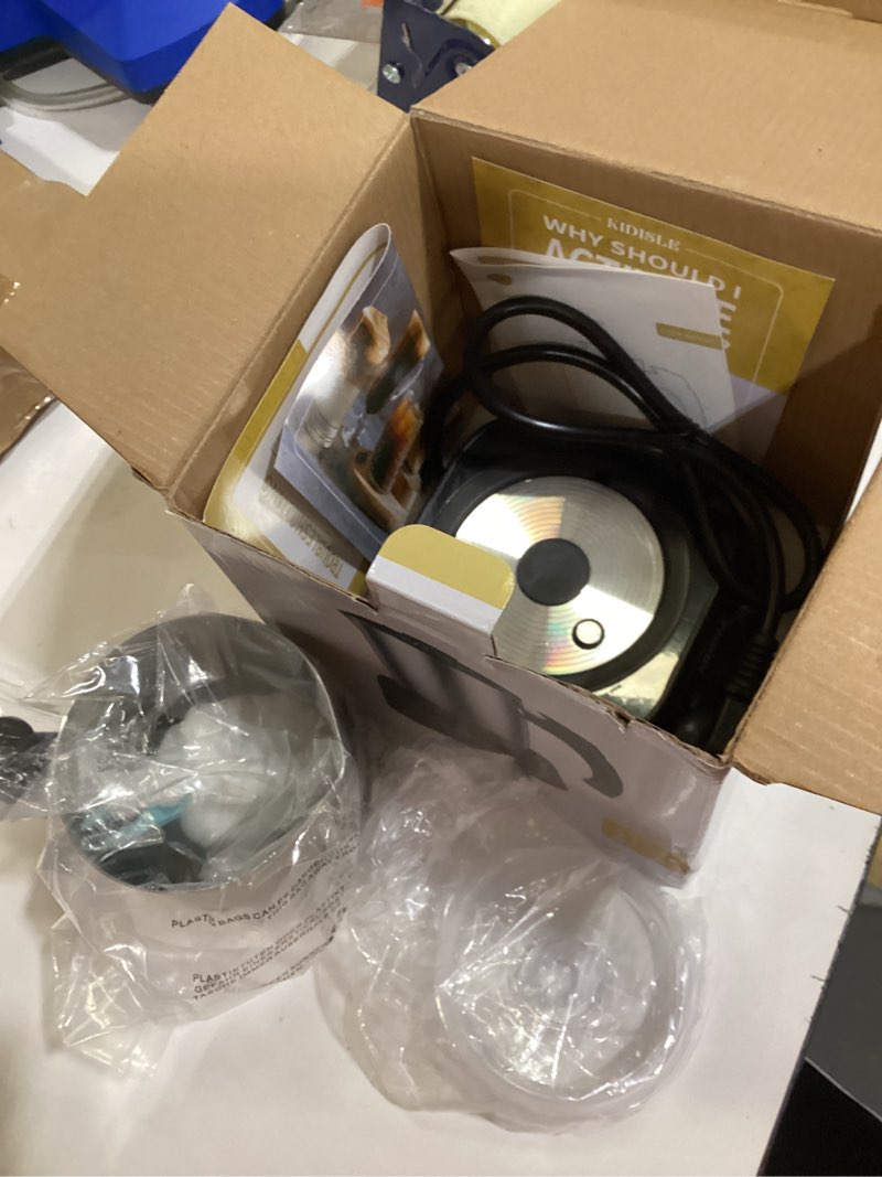 Condition photo showing Good Condition for 5-in-1 milk frother and steamer, 17oz detachable frother with adjustable temperature, hot chocolate maker, stainless steel milk steamer, hot & cold foam maker, dishwasher safe