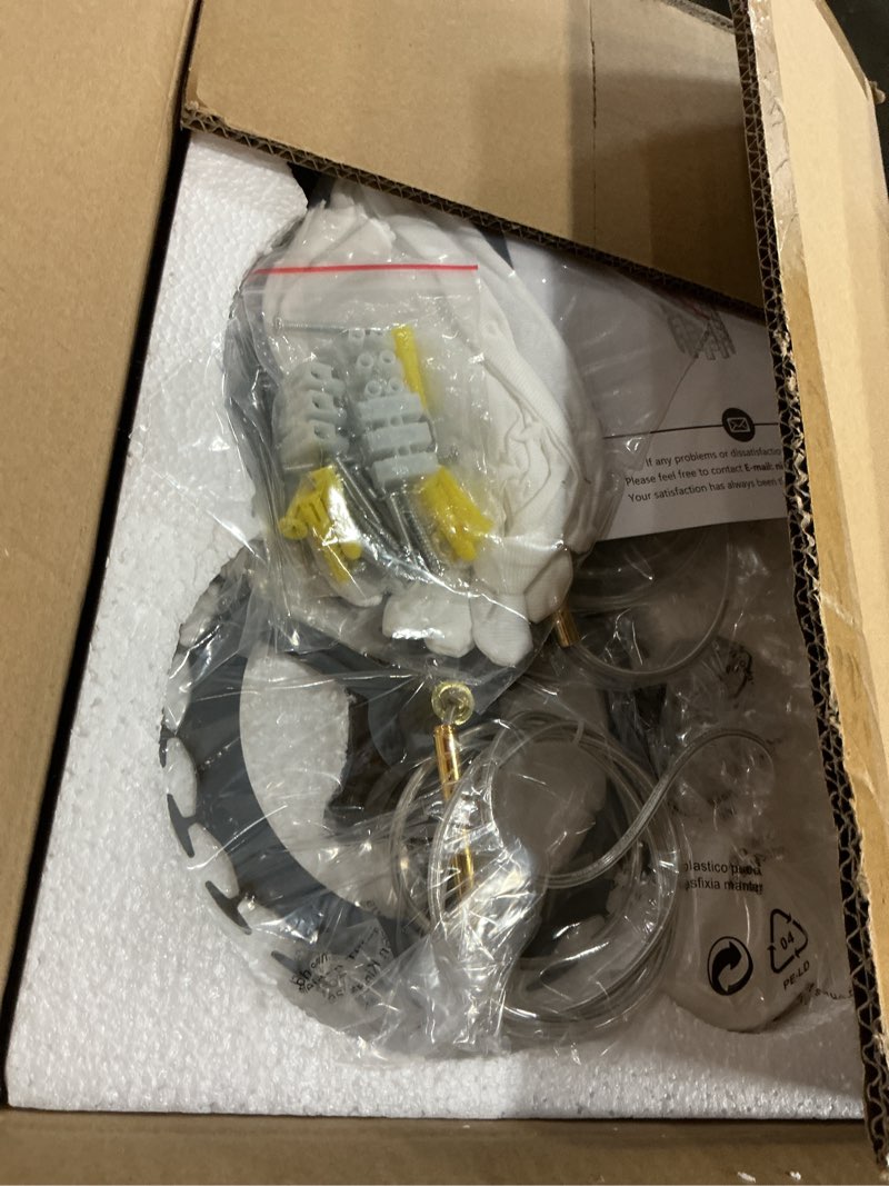 Condition photo showing New/Like New for modern k9 crystal pendant lights kitchen island set of 3,gold chandeliers for dining room light fixtures over table,hanging chandelier for kitchen island entryway bathroom bedhead bedroom gold 3-light d 6.7"