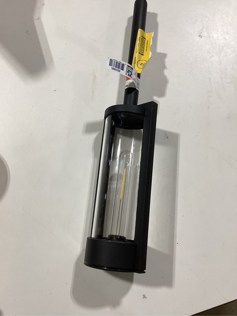 Condition photo showing As Is for harbor breeze 15 -lumens matte black solar led outdoor path light ( 3000-k )