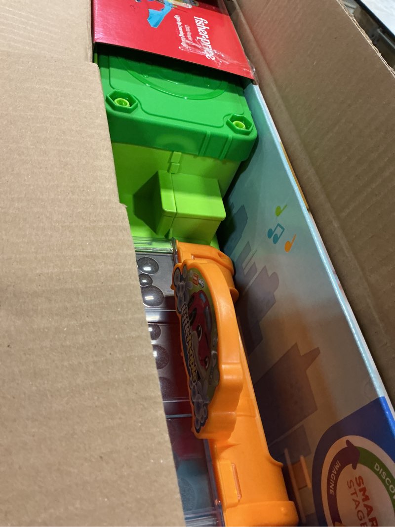 Condition photo showing Good Condition for Fisher-Price Little People Toddler Toy Light-Up Learning Garage Playset with Smart Stages, Car & Ramp for Pretend Play Kids Ages 1+ Years Simplified Packaging