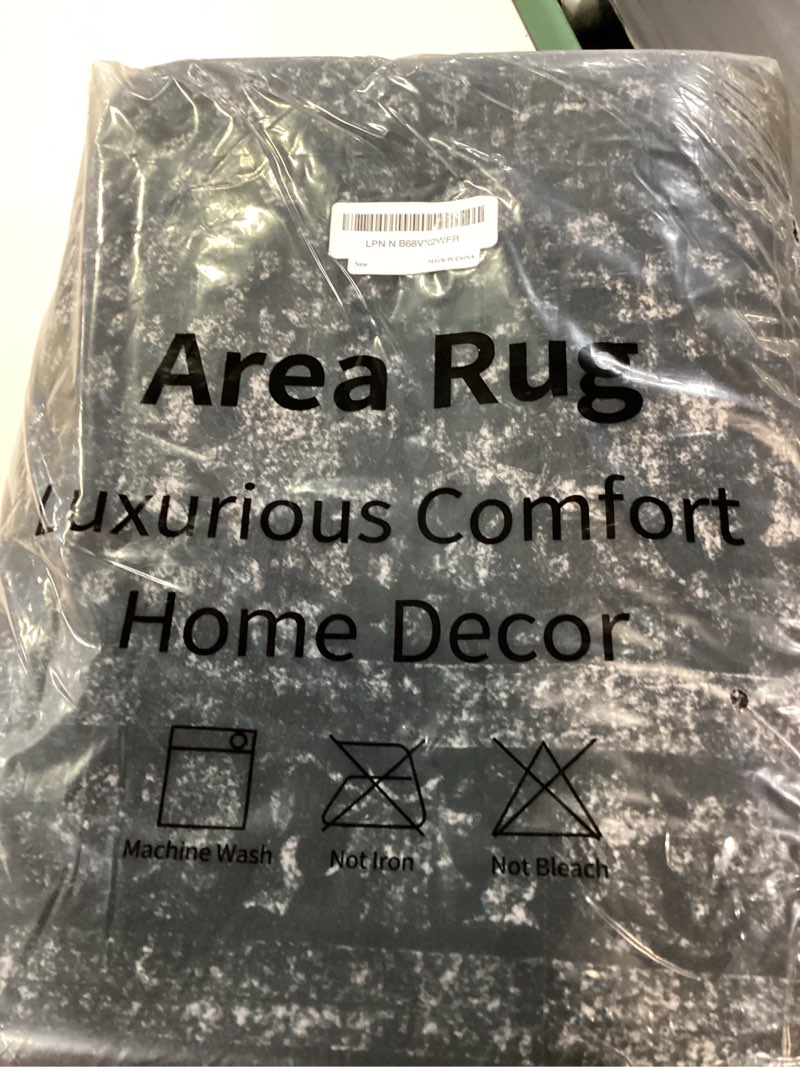 Condition photo showing New/Like New for leevan black vintage hallway runner 2.5x12,distressed floral long kitchen runner rug,soft washable i