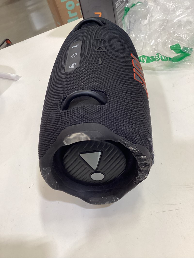 Condition photo showing As Is for jbl xtreme 4 - portable bluetooth speaker, powerful sound and deep bass, ip67 waterproof, 24 hours of playtime, powerbank, auracast for multi-speaker pairing (black)