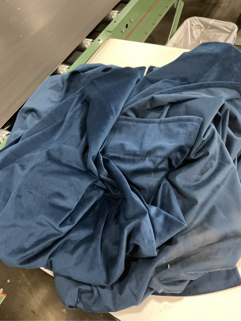 Condition photo showing As Is for CUCRAF Navy Blue Blackout Curtains 84 inch Length 2 Panels Set, Room Darkening Drapes for Living Room Bedroom, Thermal Insulated Light Blocking Grommet Window Curtain (W52 x L84 Inch) Navy Blue 52"W x 84"L (Pack of 2)