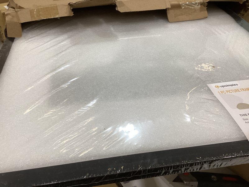 Condition photo showing Good Condition for luckylife 16x20 frames, picture frames for wall, display pictures 11x14 with mat or 16x20 without mat, set of 2, black black 16x20