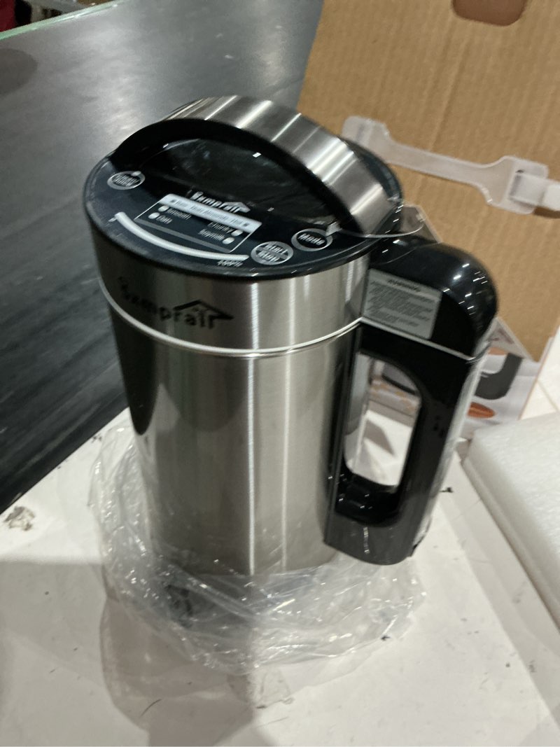 Condition photo showing Good Condition for 304 stainless steel almond milk maker machine (built-in filter) 50oz 6-7 cups per batch, 8-in-1 cooking blender make plant based nut milk, soy oat milk, soup & juice, automatic cleaning (silvery)