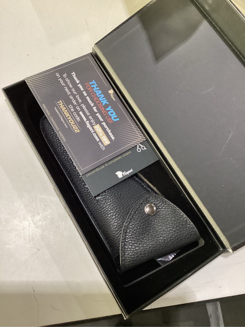 Condition photo showing New/Like New for fagaci professional hair scissors 6" - extremely sharp blades, fine cutting shears set for men and women, barber scissors kit hair cutting scissors 6 inch