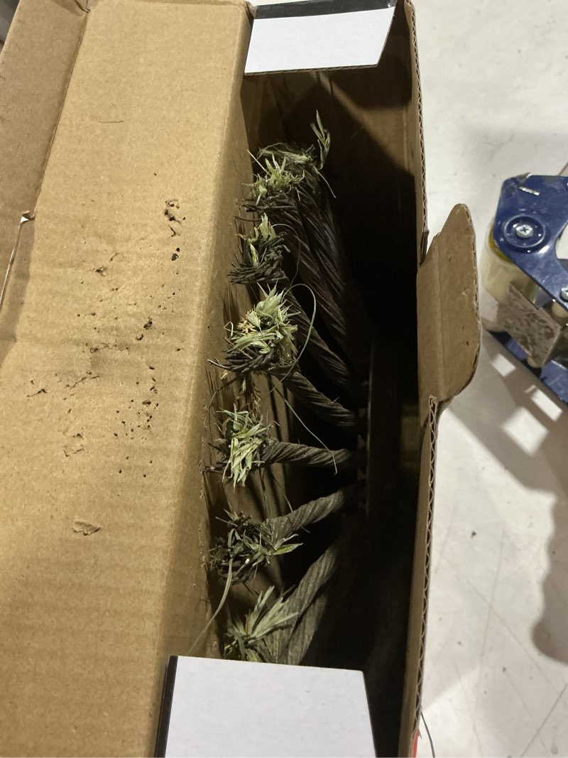 Condition photo showing As Is for nejeszoe 10 inch steel wire rotary weed brush cutter trimmer head, wired weed trimmer blade head with adapter kits for weed eater, brush cutter, weed wreckers, moss grass rust removal