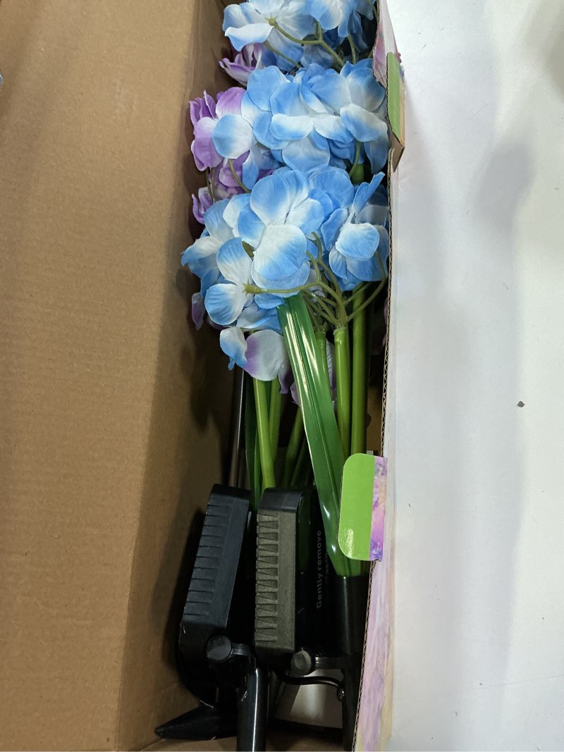 Condition photo showing Good Condition for kooper solar flower lights, 4 pack 5-head hydrangea with 3x larger led beads, brighter & fuller glow, solar lights outdoor waterproof, solar garden decor for yard, pathway, patio, gift for mom hydrangea 4