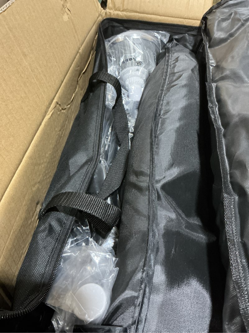 Condition photo showing Good Condition for beiyang softbox lighting kit, 2x20''x28'' photography soft box with 2 pcs 85w 6000k e27 led socket led bulbs, studio lights for photography/video recording/live streaming 20x28''