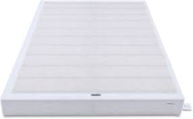 Amazon Basics Smart Box Spring Bed Base, 5-Inch Height Mattress Foundation, Tool-Free Easy Assembly,