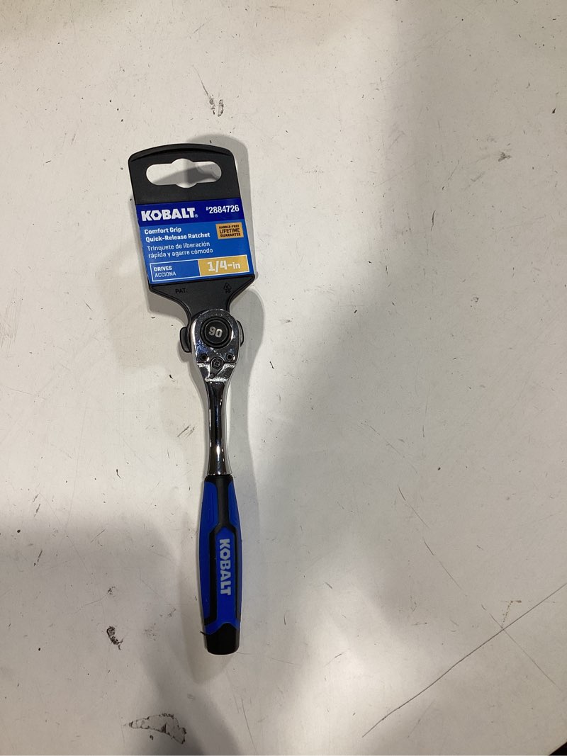 Condition photo showing New/Like New for kobalt 90-tooth 1/4-in drive comfort grip handle ratchet