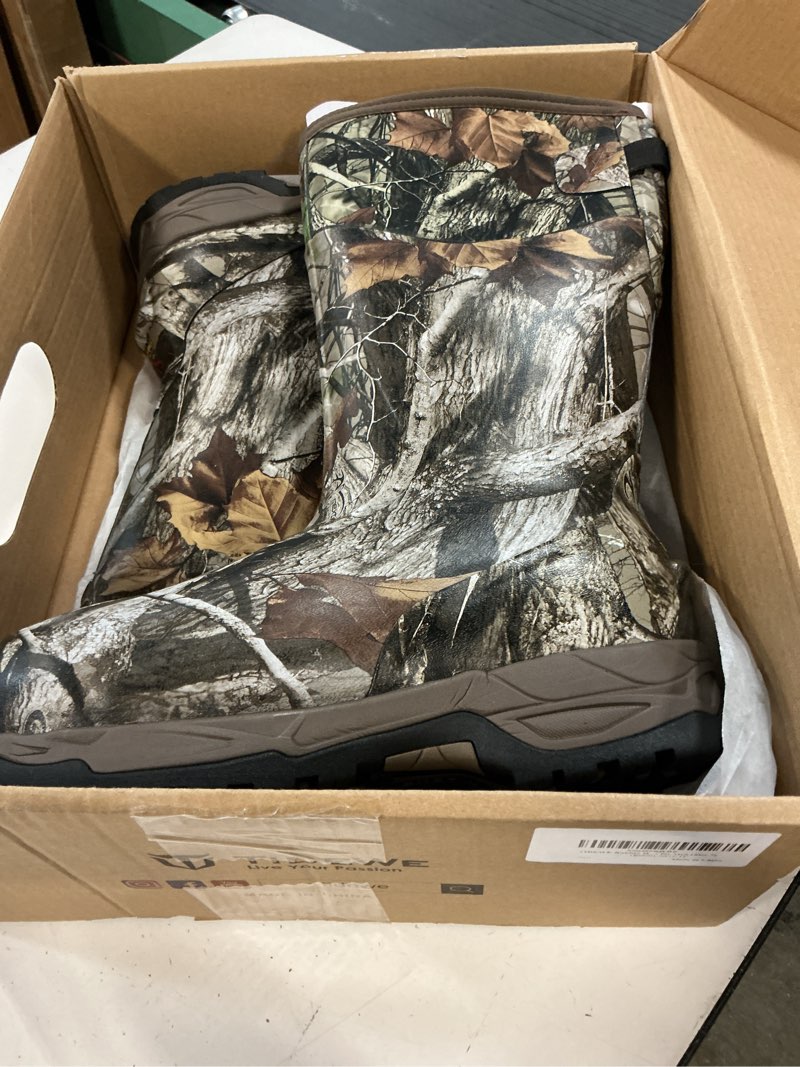 Condition photo showing Good Condition for TIDEWE Rubber Hunting Boots, Waterproof Insulated Next Camo G2 Warm Rubber Boots with 7mm Neoprene, Sturdy Outdoor Hunting Boots for Men (800g Insulated & Standard, Size 6-14) 7 800g Insulated